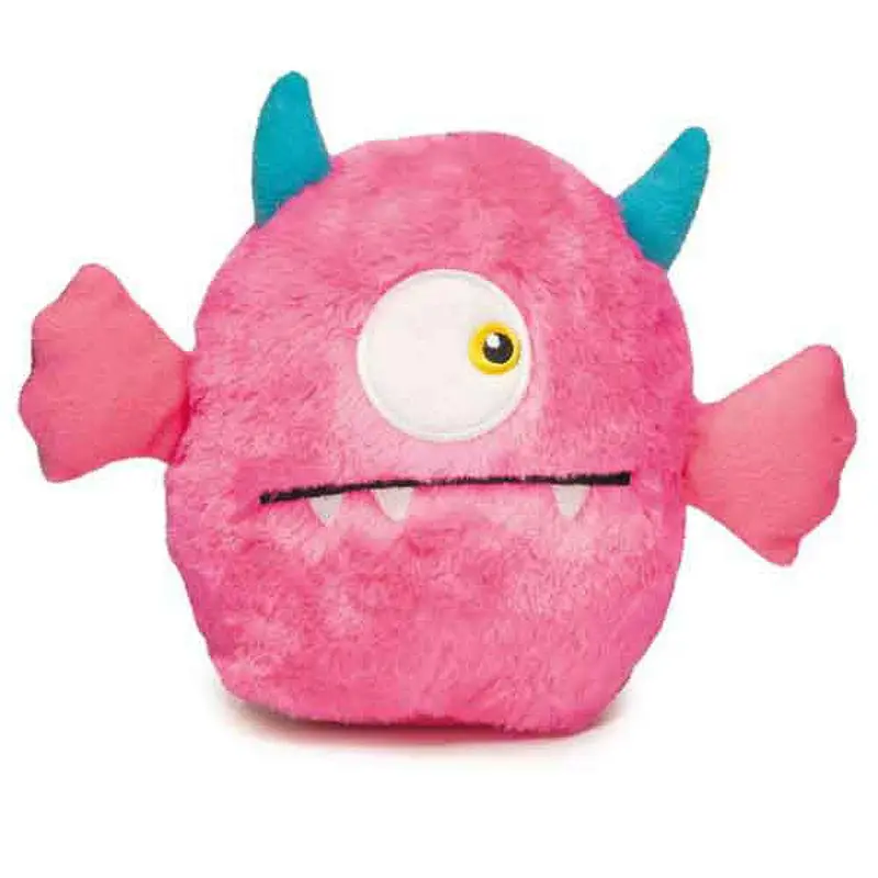 Zanies Rock Monster Plush Dog Toy - Pink