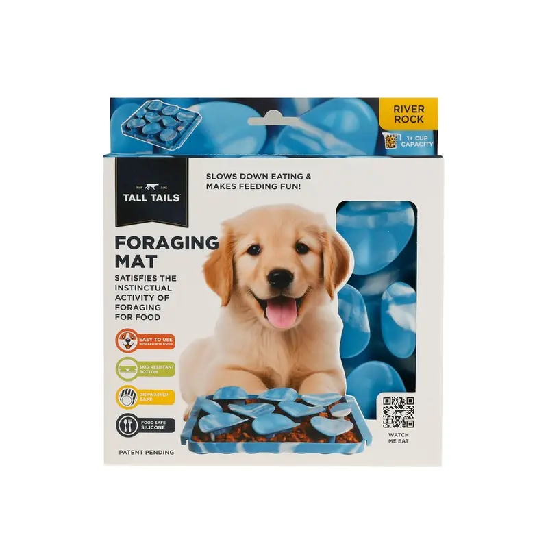 Tall Tails Foraging Mat Slow Dog Feeder - River Rock