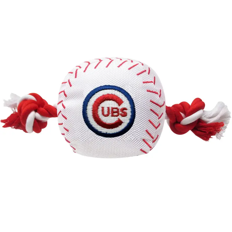 Chicago Cubs Nylon Plush Baseball Rope Dog Toy