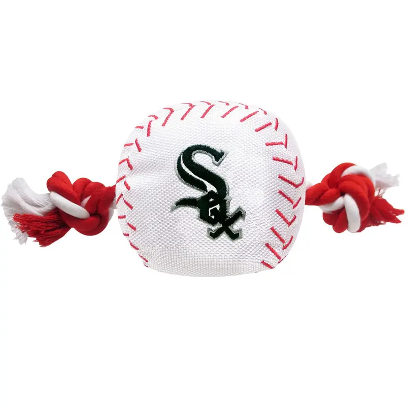 Chicago White Sox Nylon Plush Baseball Rope Dog Toy