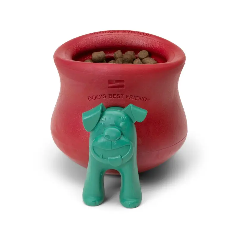 West Paw Holiday Toppl Stopper Treat Dispenser Plug Dog Toy Accessory - Evergreen