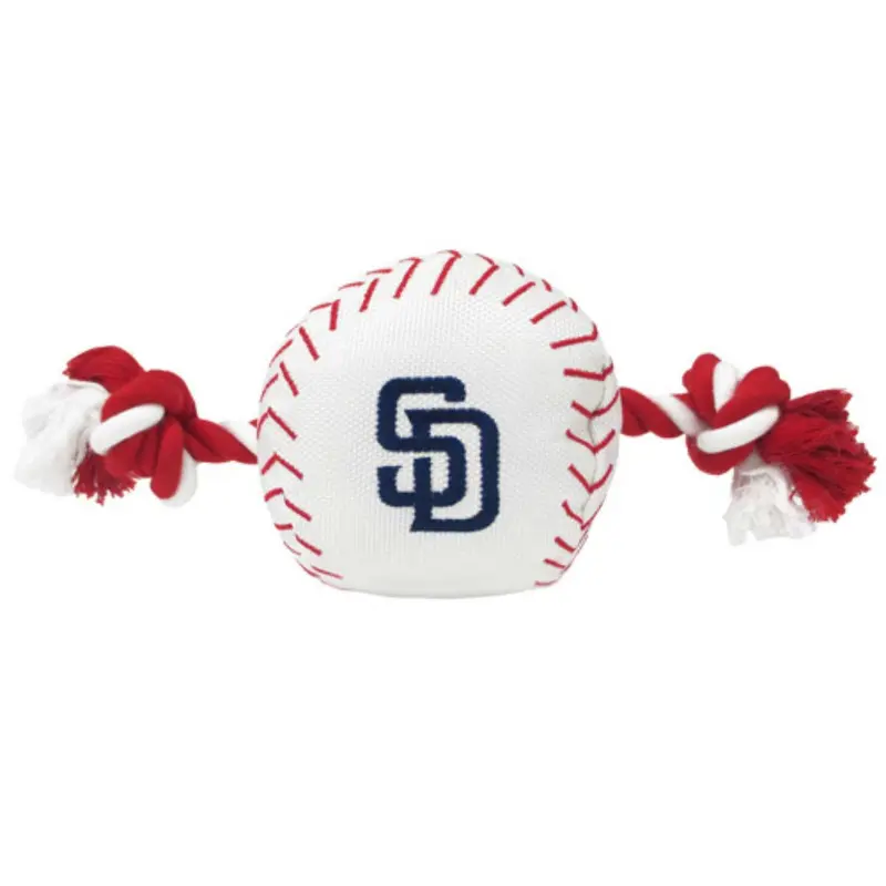 San Diego Padres Nylon Plush Baseball Rope Dog Toy