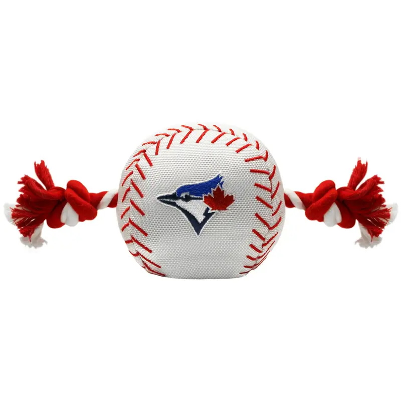 Toronto Blue Jays Nylon Plush Baseball Rope Dog Toy
