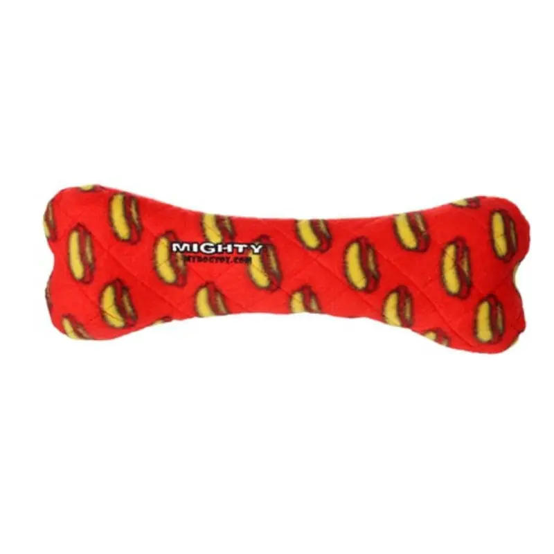 Mighty Bone Dog Toy - Red Hot Dogs
