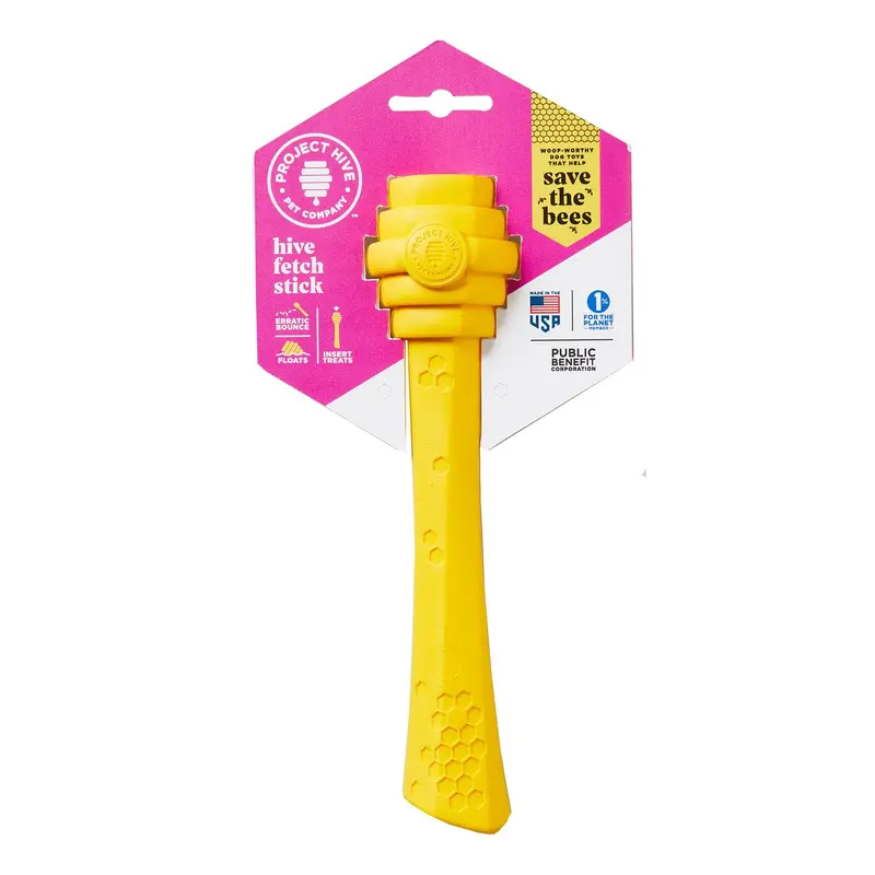 Project Hive Pet Company Hive Fetch Stick - Yellow