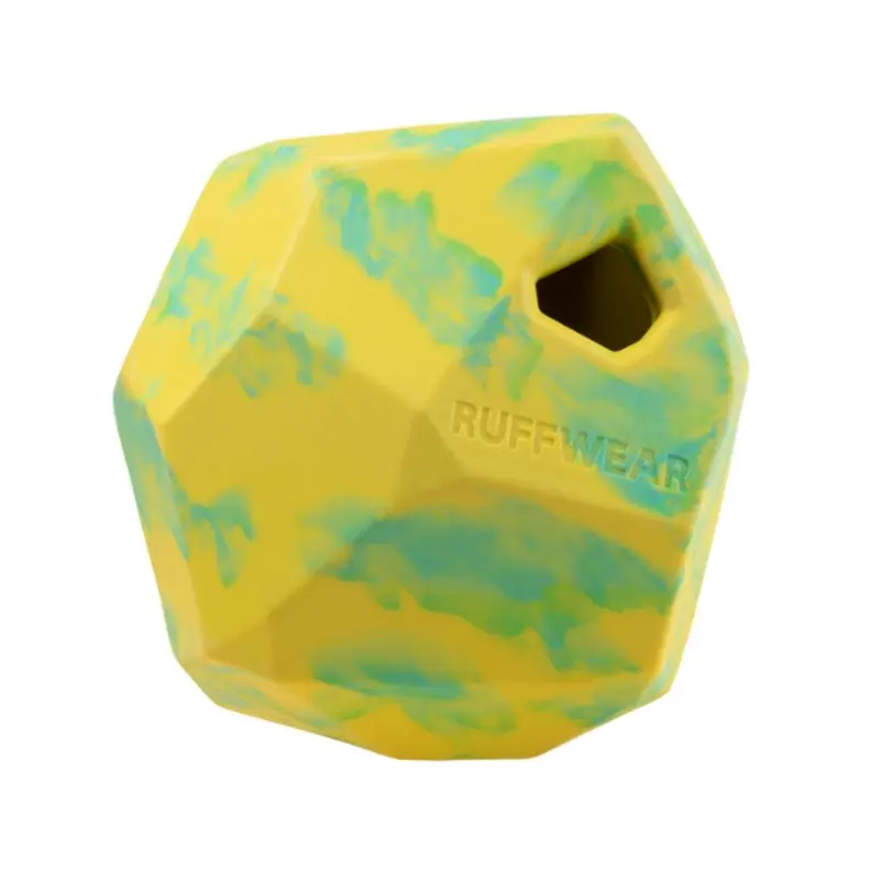 Ruffwear Gnawt-a-Rock Rubber Dog Toy - Lichen Green
