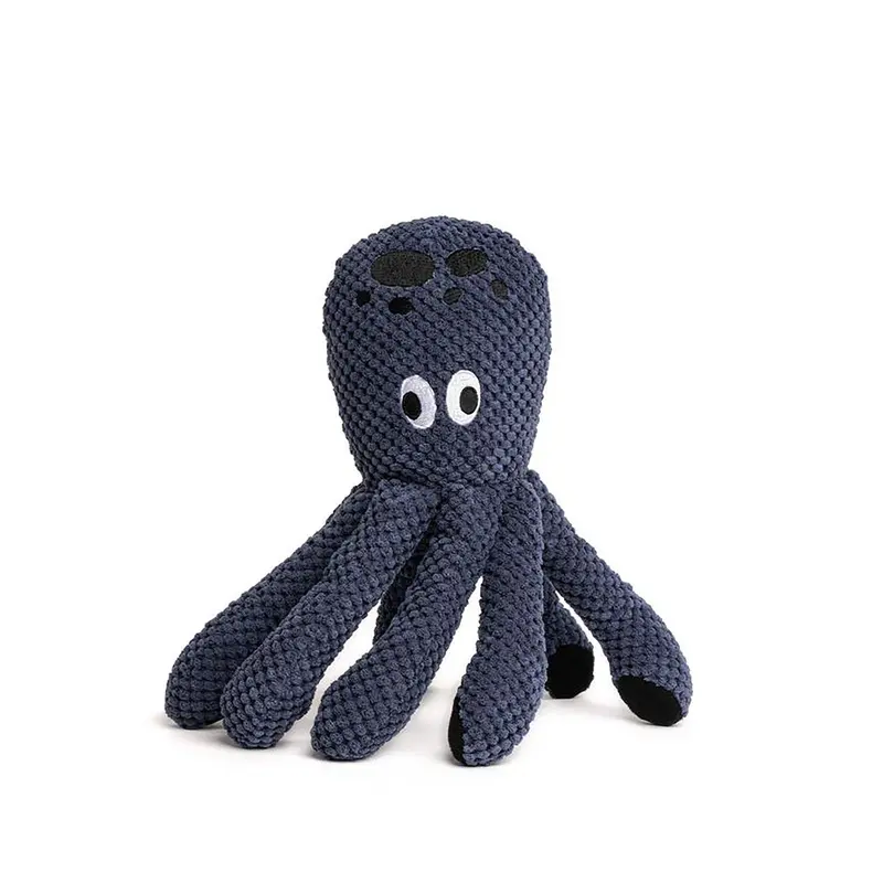 fabdog Floppy Friends Dog Toy - Navy Octopus