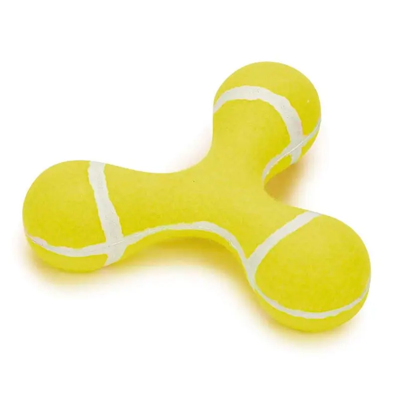 Zanies Triple Knob Tennis Ball Dog Toy