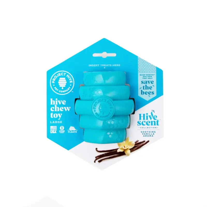 Project Hive Pet Company Hive Durable Chew Toy - Blue Soothing Vanilla Scent