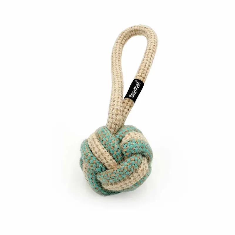 ZippyPaws ecoZippy Cotton and Jute Dog Toy - Ball