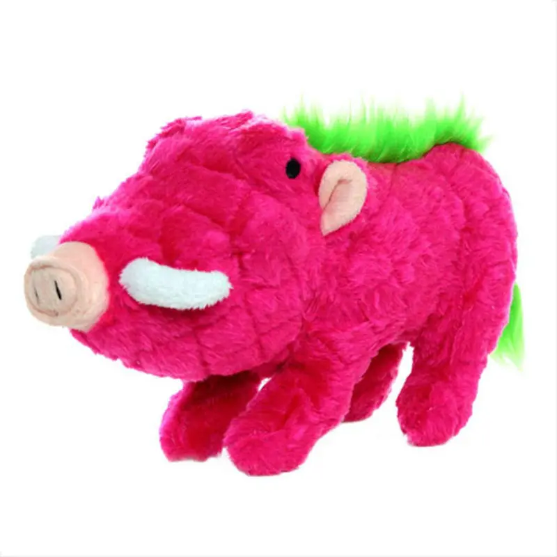 Mighty Safari Dog Toy - Warthog in Pink
