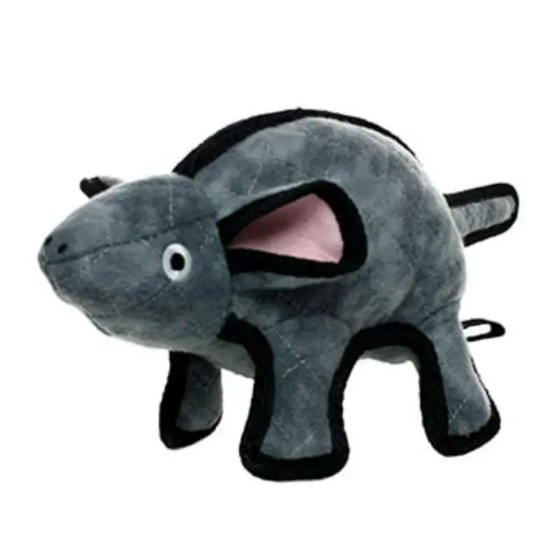 Tuffy Barnyard Series Dog Toy - Gray Mouse