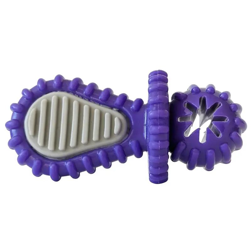 JoJo Modern Pets Recyclable Rubber Dental Dog Toy - Purple Pacifier
