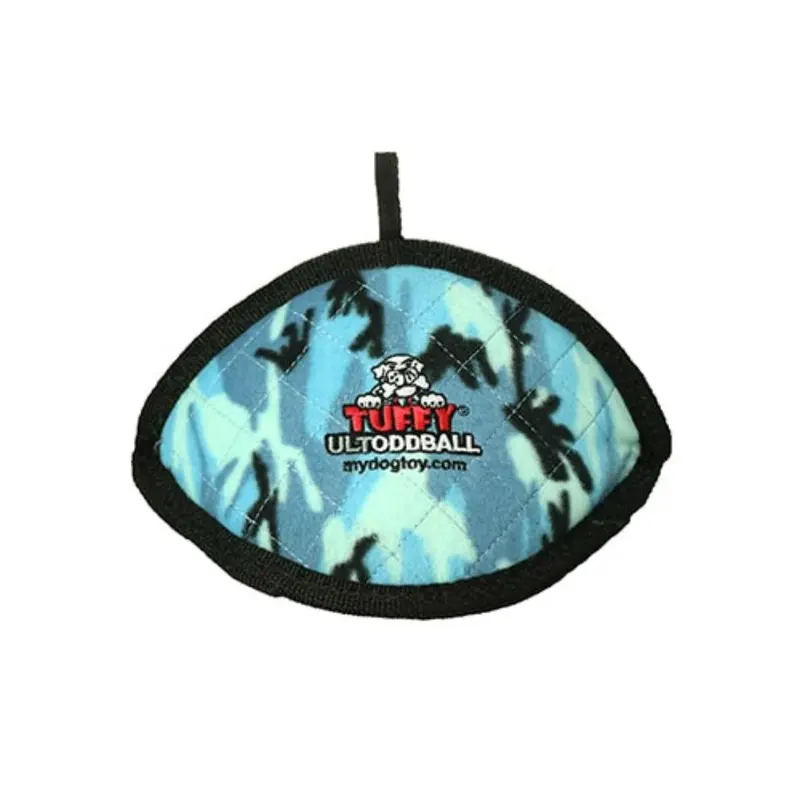Tuffy Ultimate Oddball Dog Toy - Camo Blue