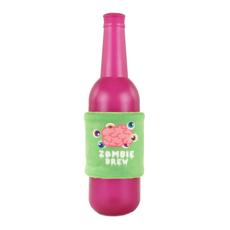 HugSmart Howloween Night Boozy Tailz TPR Rubber Dog Toy - Zombie Brew