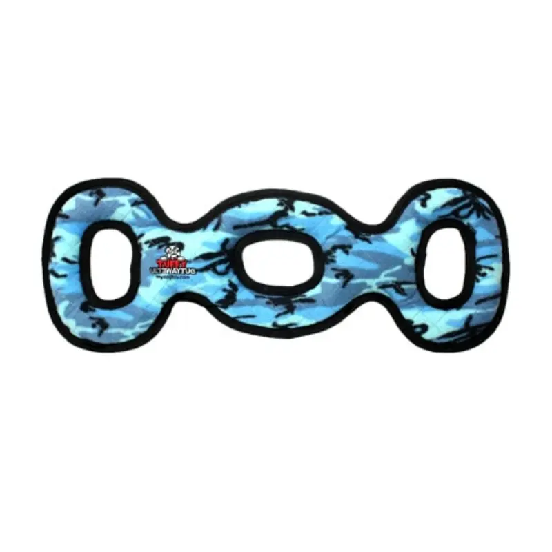 Tuffy Ultimate 3-Way Tug Dog Toy - Camo Blue