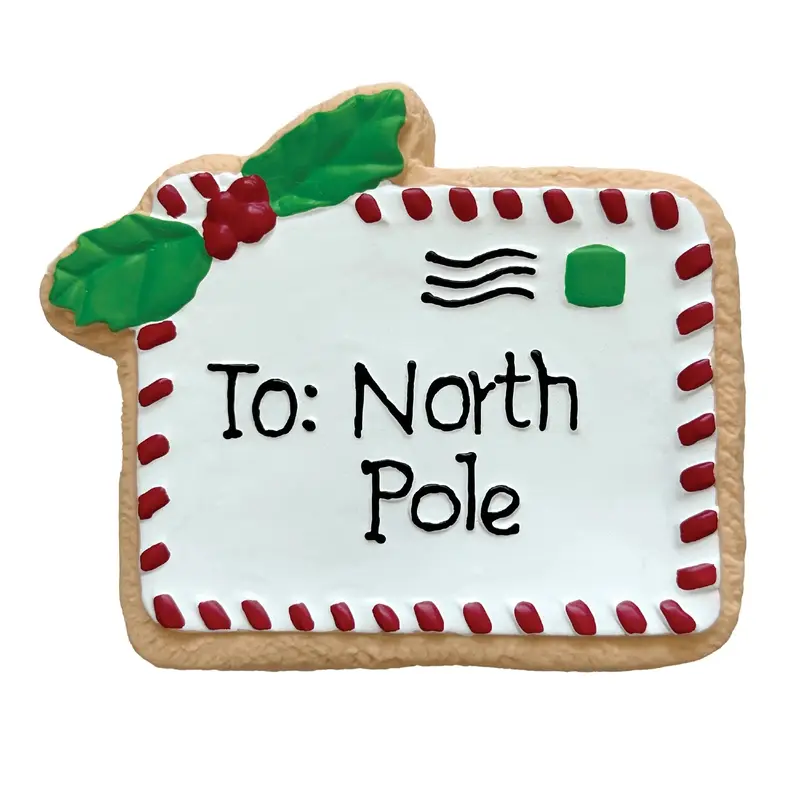 foufou Dog Holiday Cookies for Santa Chew Latex Dog Toy - Letter to Santa