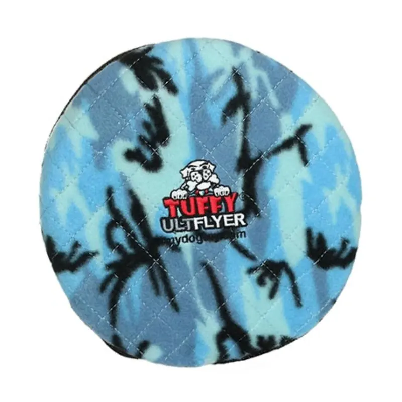 Tuffy Ultimate Flyer Dog Toy - Camo Blue
