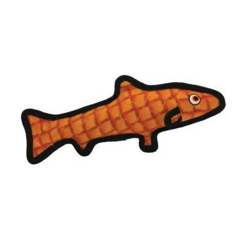 Tuffy Ocean Creatures Dog Toy - Orange Trout
