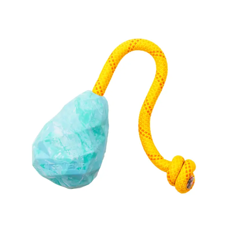 RuffWear Huck-a-Cone Interactive Natural Rubber Dog Toy - Glacial Blue