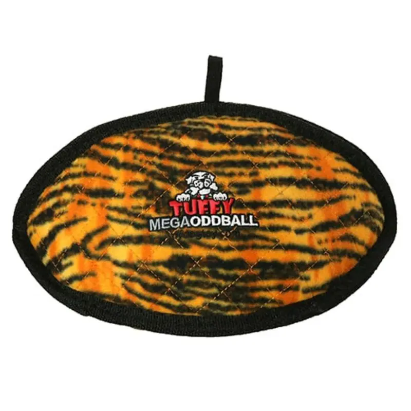 Tuffy Mega Oddball Dog Toy - Tiger Print