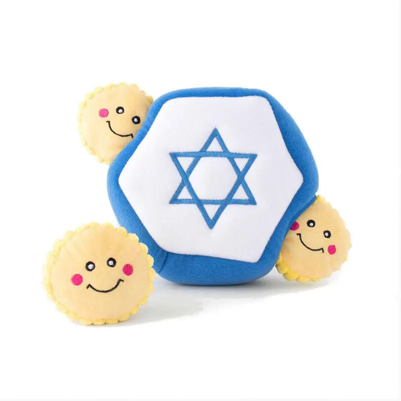 ZippyPaws Hanukkah Burrow Dog Toy - Star of David