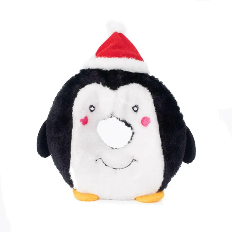 ZippyPaws Holiday Donutz Buddies Dog Toy - Penguin