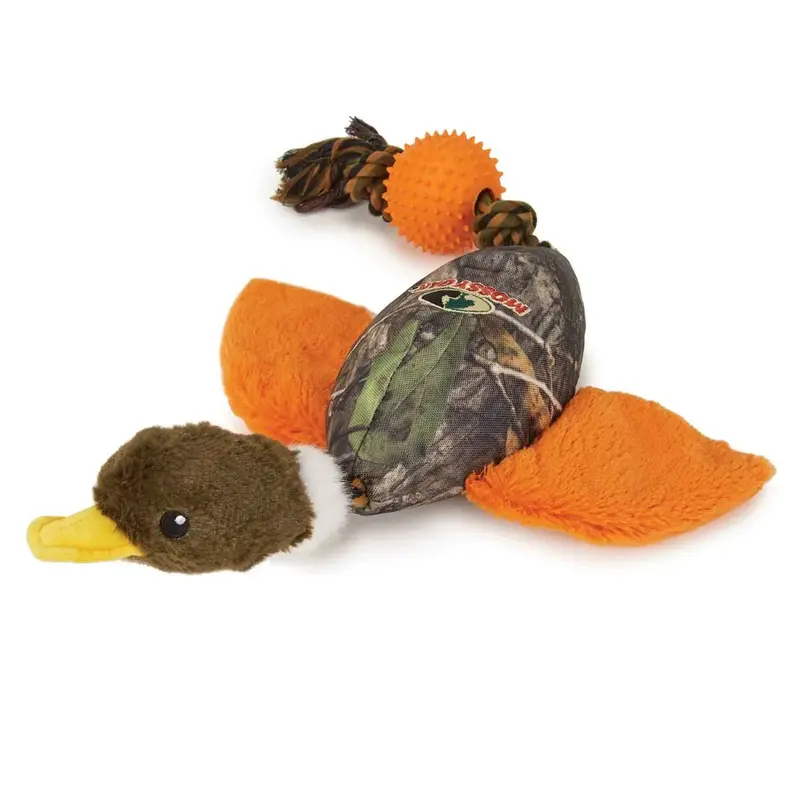 Mossy Oak Ball and Rope Tug Bird Dog Toy - Mallard Duck