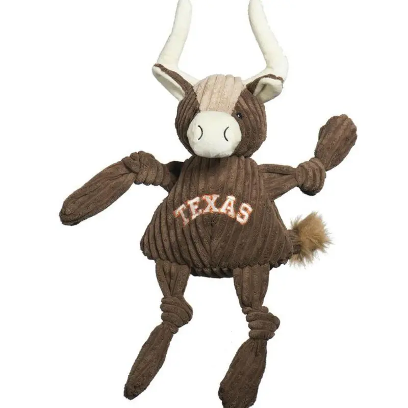 HuggleHounds Barnyard Knotties Dog Toy - Texas Longhorn
