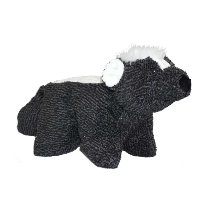 HuggleHounds Woodland Squooshie Plush Dog Toy - Skunk