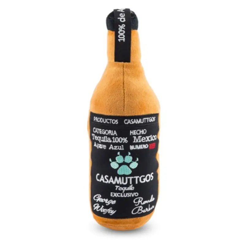 Haute Diggity Dog Casamuttgos Tequila Bottle Plush Dog Toy