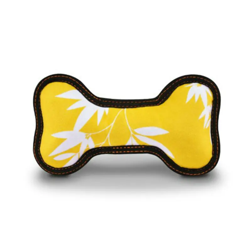 P.L.A.Y. ECO Bone Dog Toy - Bamboo Mustard