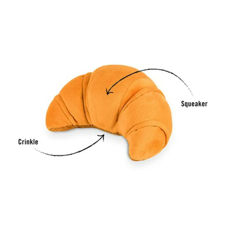 P.L.A.Y. Barking Brunch Dog Toy - Croissant
