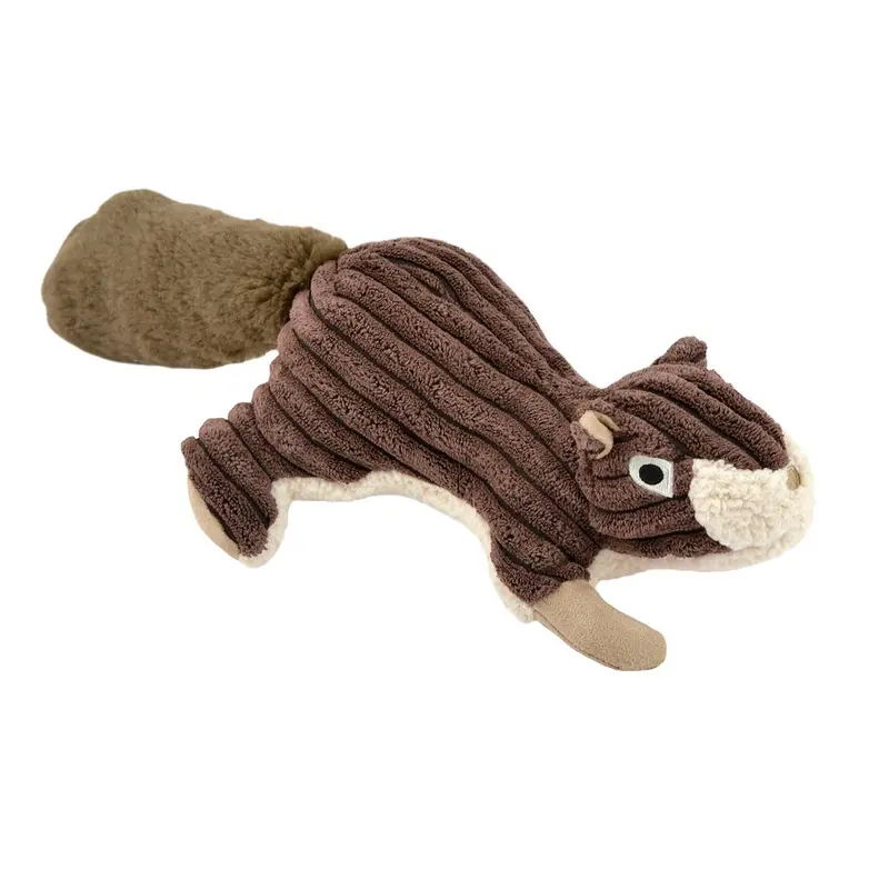 Tall Tails Plush Squirrel Dog Toy with Squeaker