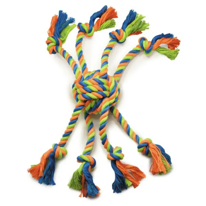 Grriggles Mighty Bright Rope Dog Toy - Crazy Eight