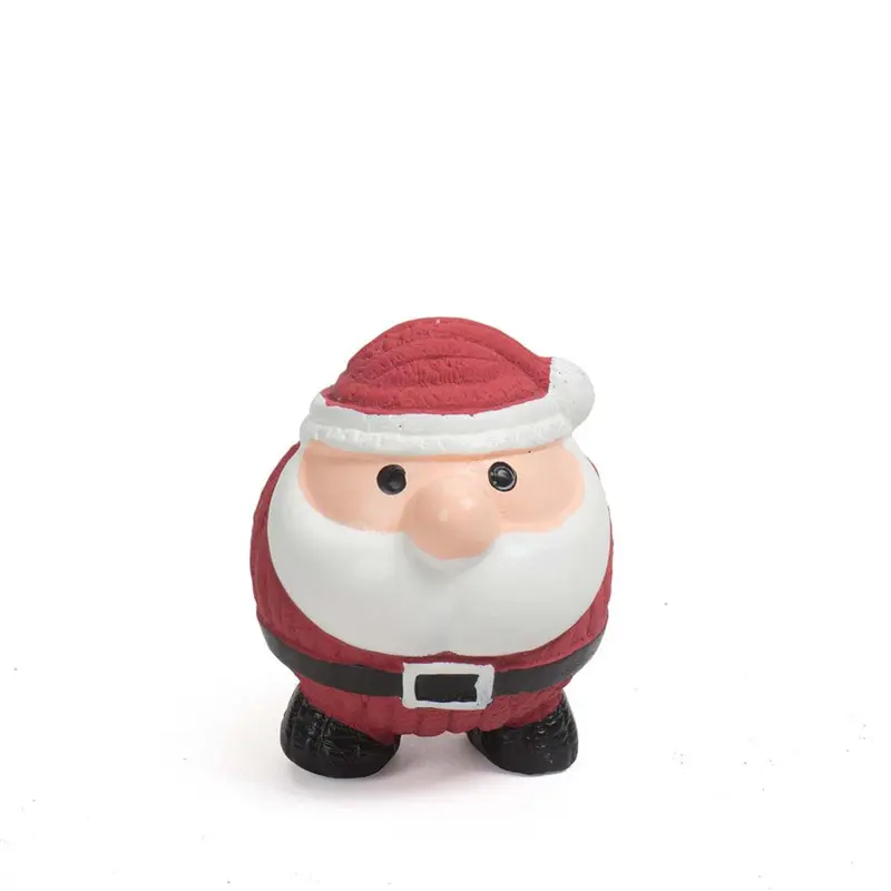 HuggleHounds Holiday Ruff-Tex Dog Toy - Santa Ball