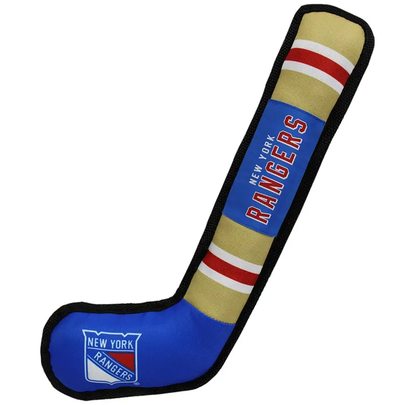 New York Rangers Hockey Stick Dog Toy