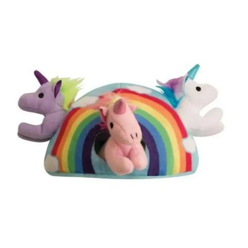 SnugArooz Hide & Seek Dog Toy - Rainbow