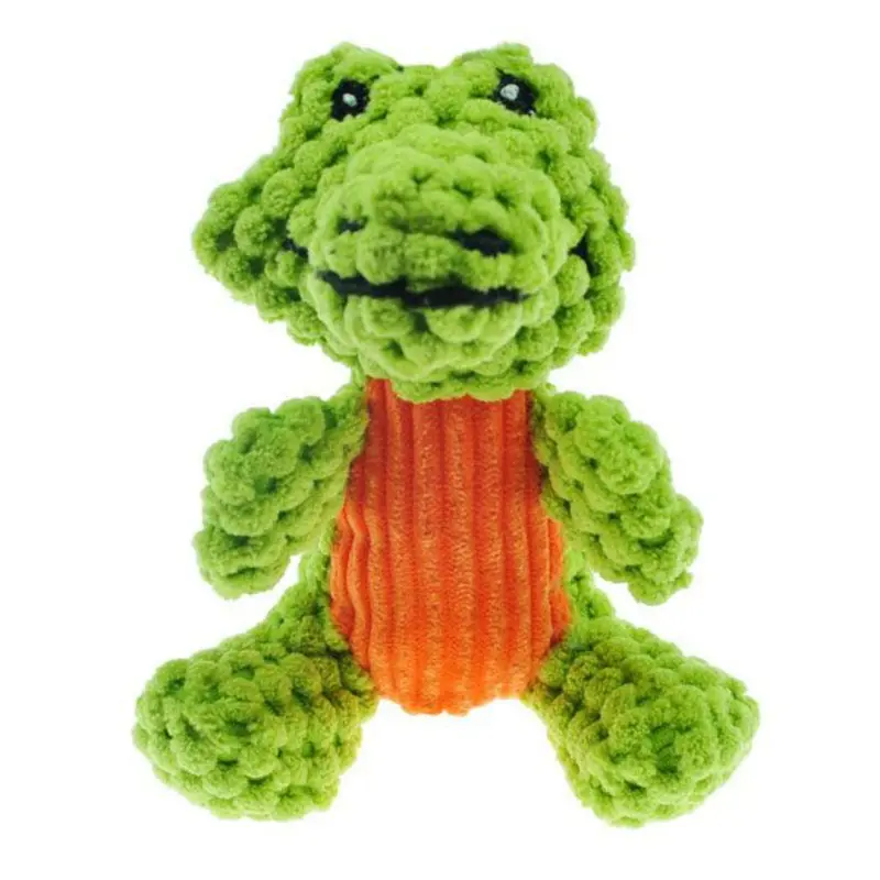 Chomper Mini Corduroy Safari Pals Dog Toy - Gator