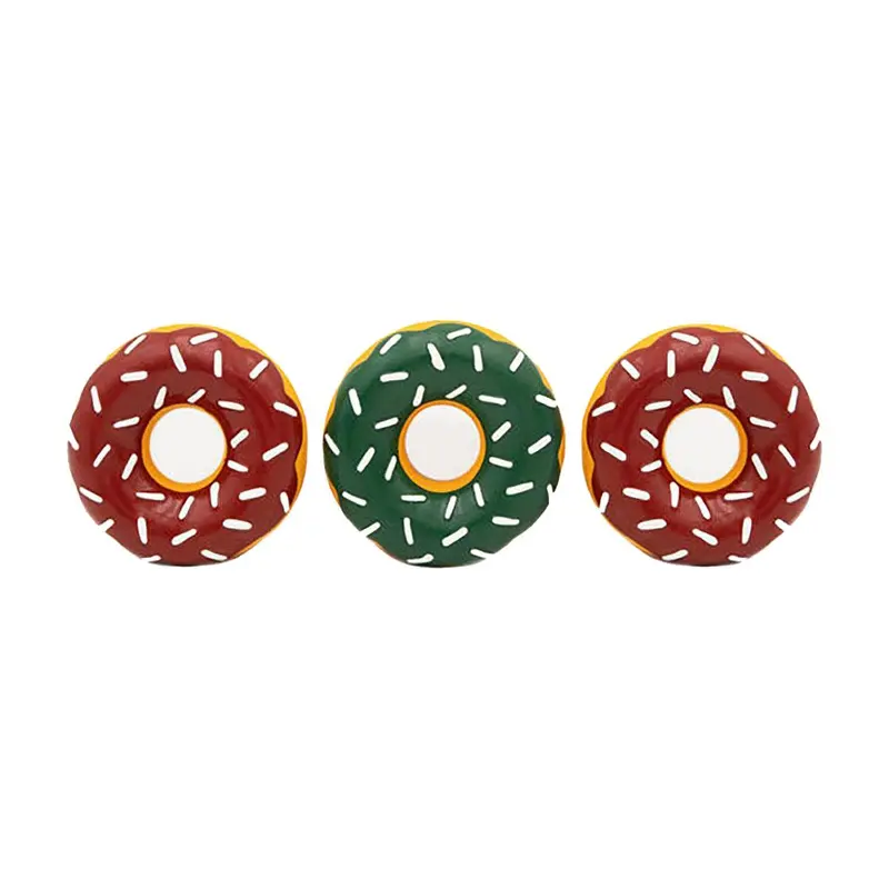 ZippyTuff Holiday Latex Mini Donutz Dog Toy 3-Pack