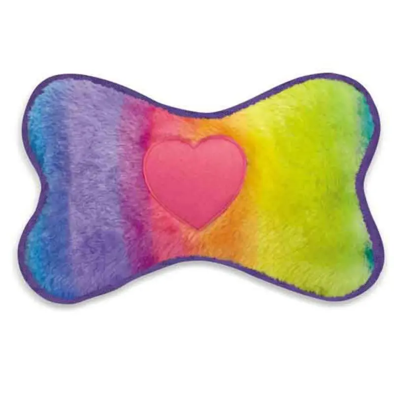 Grriggles Rainbow Dog Toy - Bone