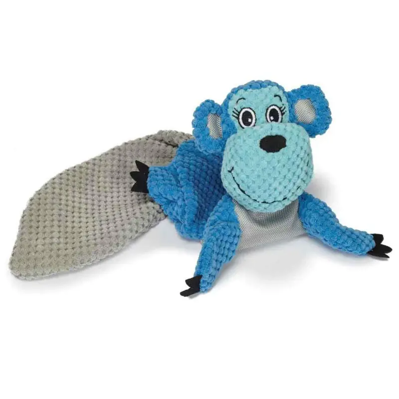 Play 365 Crinkle Flatty Dog Toy - Monkey