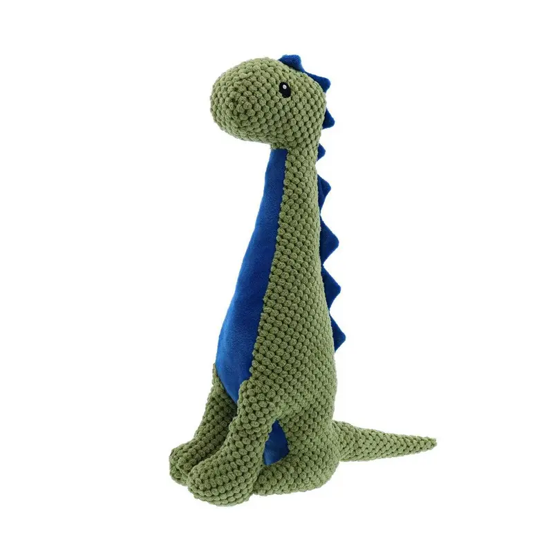 Play 365 Jurassic Cord Crew Massospondylus Dog Toy - Green