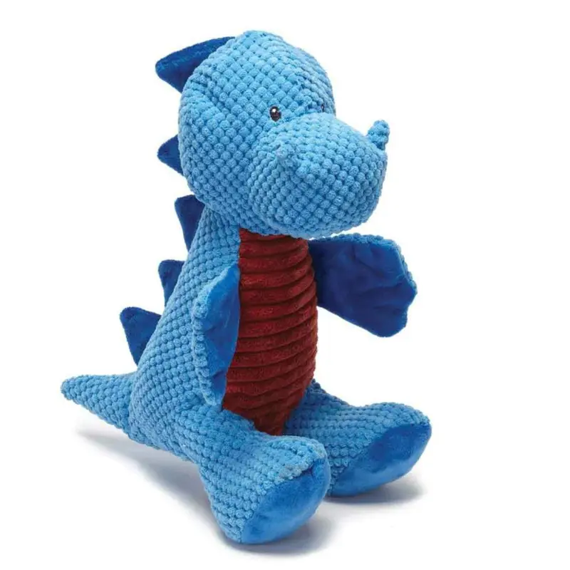 Play 365 Jurassic Cord Crew Sit T-Rex Dog Toy - Blue