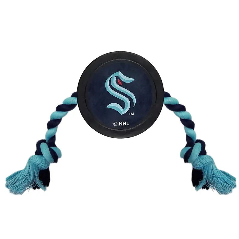 Seattle Kraken Hockey Puck Dog Toy