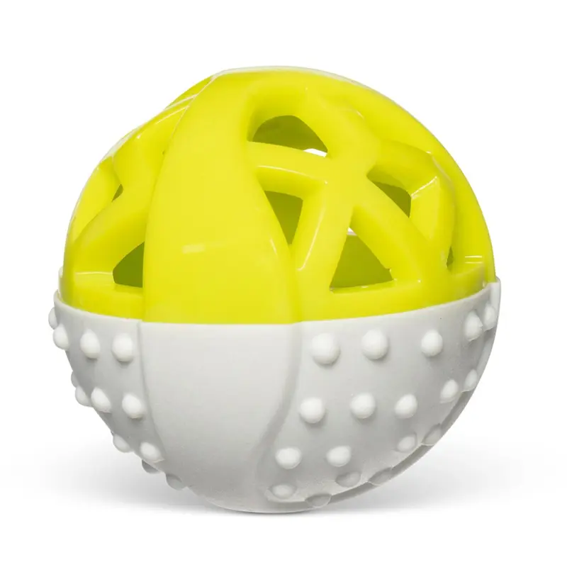Totally Pooched Catch n' Squeak Foam Rubber Ball Dog Toy - Grey/Green