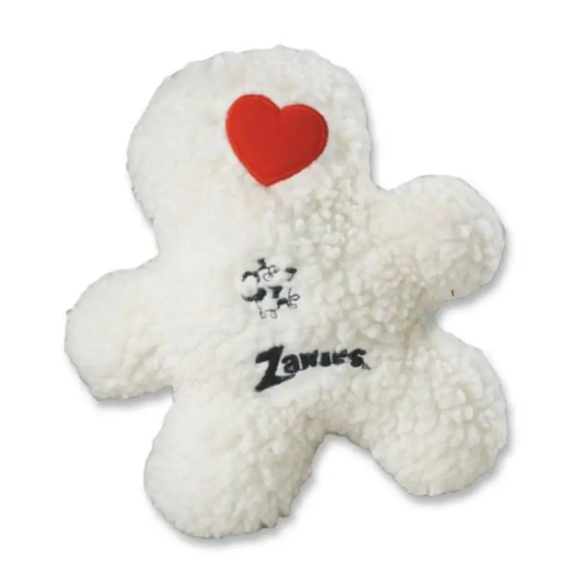 Zanies Embroidered Berber Boys Dog Toy - White