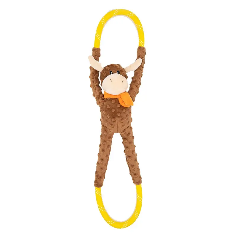 ZippyPaws RopeTugz Dog Toy - Moose