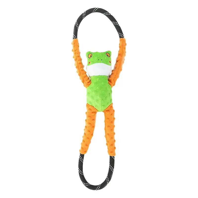 ZippyPaws RopeTugz Dog Toy - Tree Frog