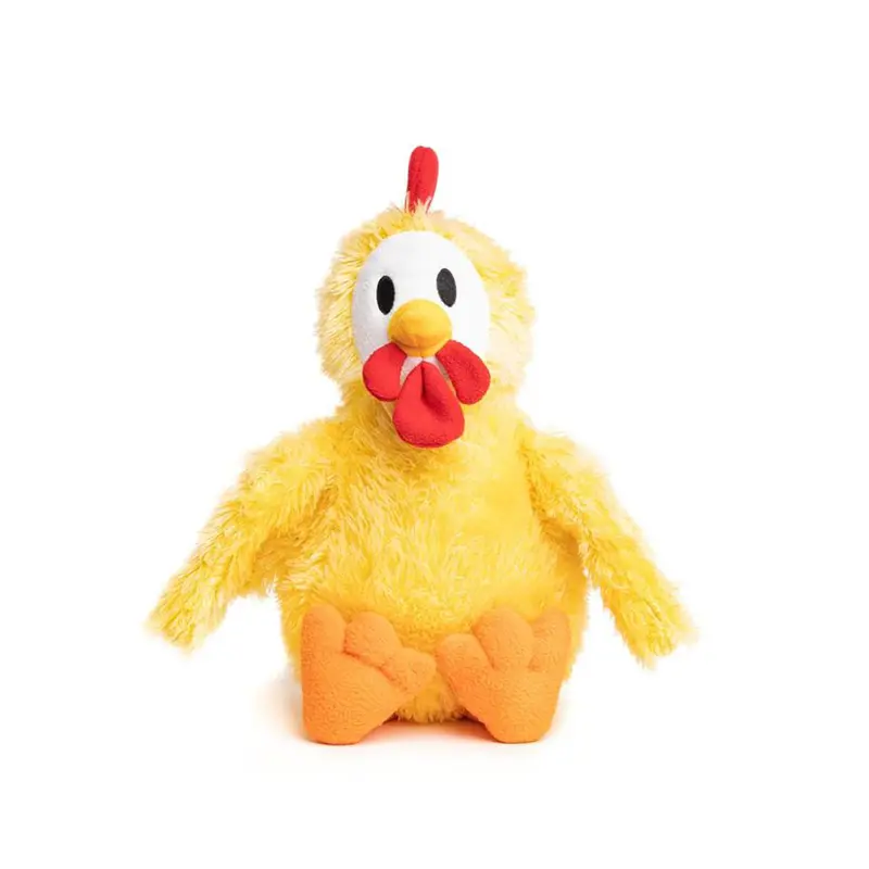 fabdog fabtough Fluffy Plush Dog Toy - Chicken